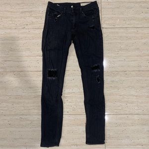Rag & Bone Black Skinny Jeans